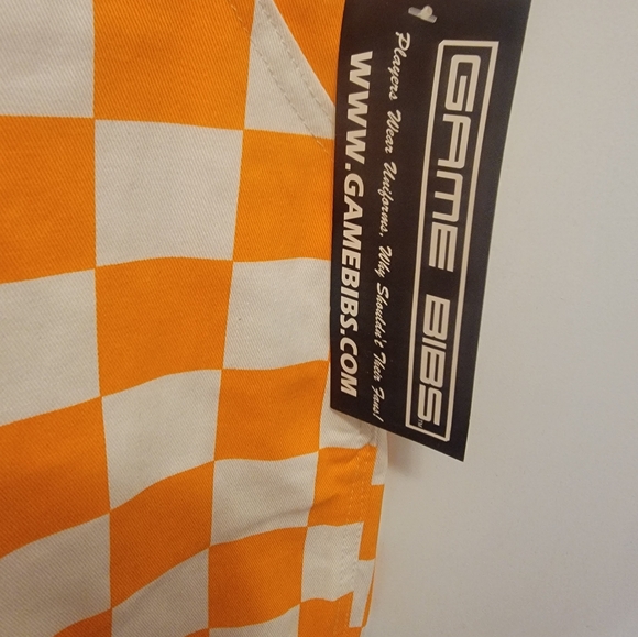 Orange & White checkerboard overalls - Picture 3 of 4